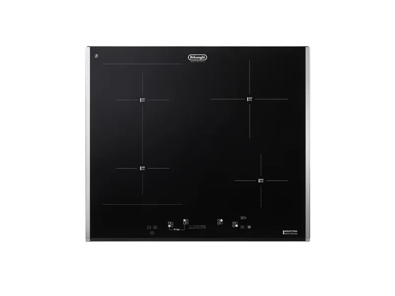 Piano cottura induzione PIN 65 TC DeLonghi 60 cm 4 zone Bridge nero