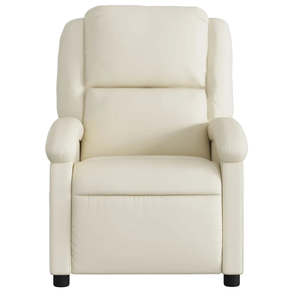 Poltrona da Massaggiante Reclinabile Crema Similpelle 371783