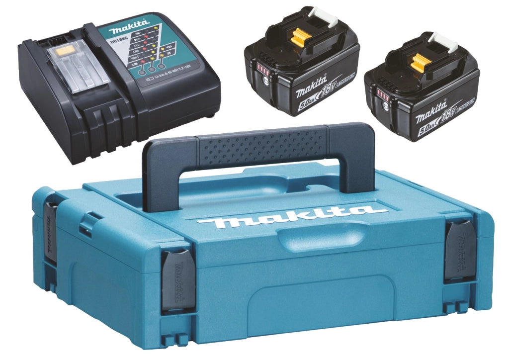 197624-2 - KIT 2 BATTERIE BL1850B + CARICATORE DC18RC