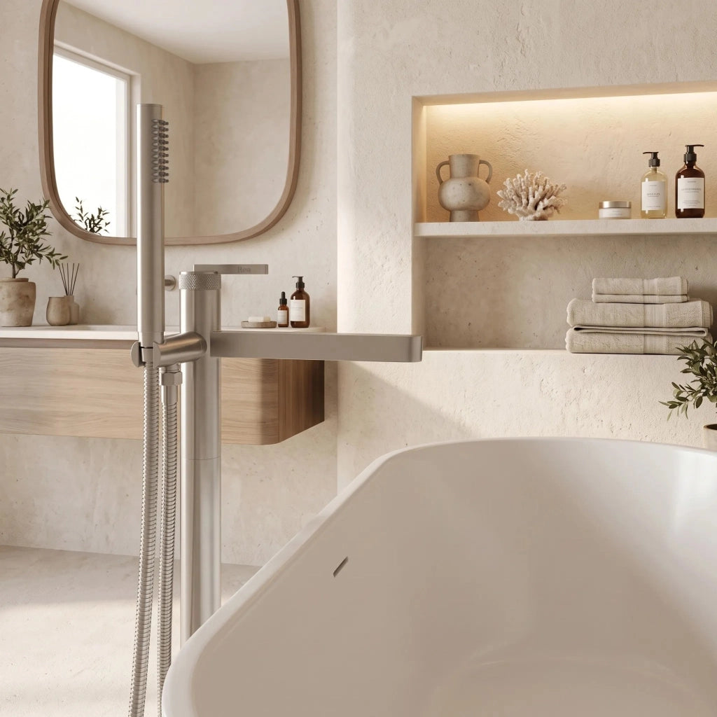 Rubinetto Indipendente Rea Grace Brush Nickel