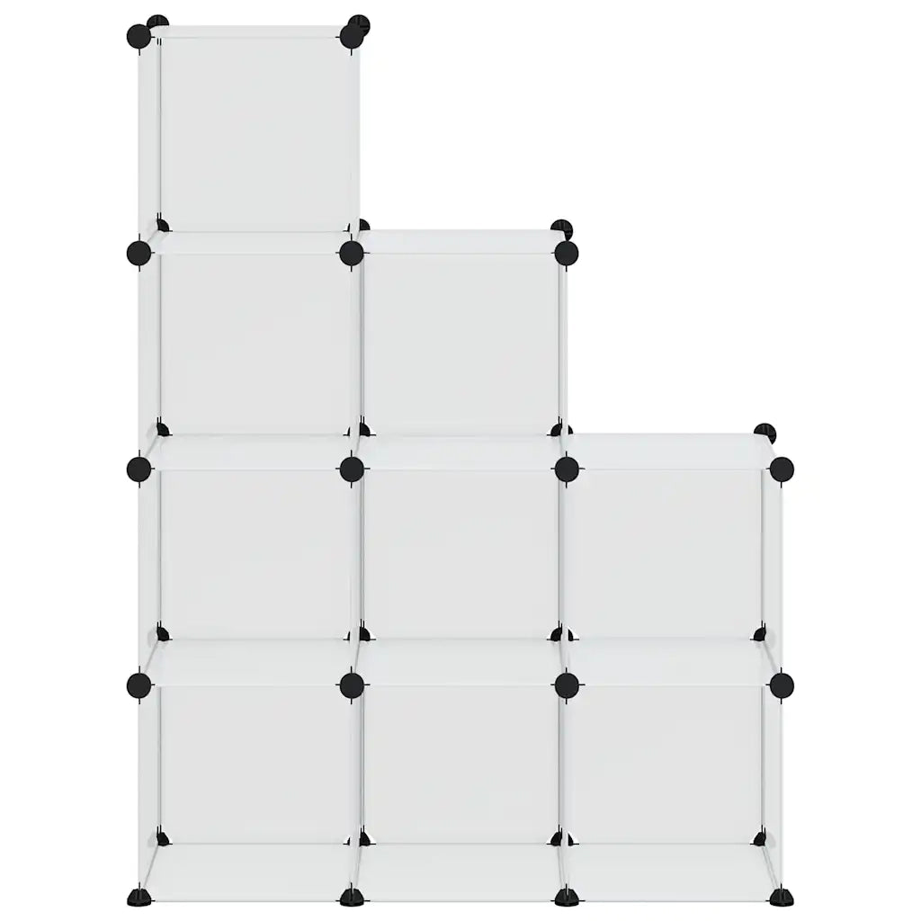Organizzatore Portaoggetti con 9 Cubi Trasparenti in PP 340551