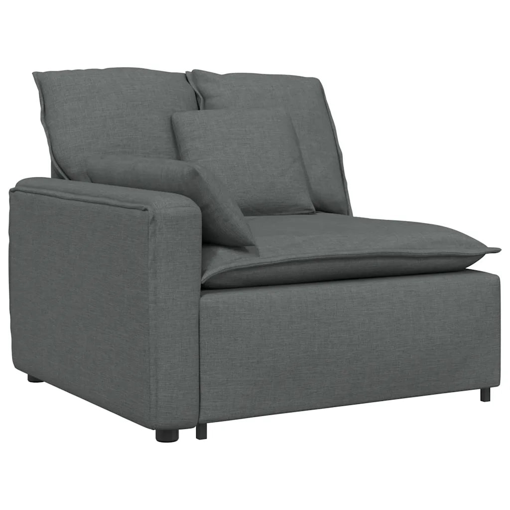 Divano Modulare con Cuscini Grigio Scuro 3321118