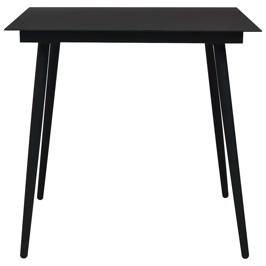 Set da Pranzo da Giardino 3 pz in Polyrattan e Vetro 3060231