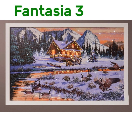 Quadro con personaggi di natale a scelta Kaemingk