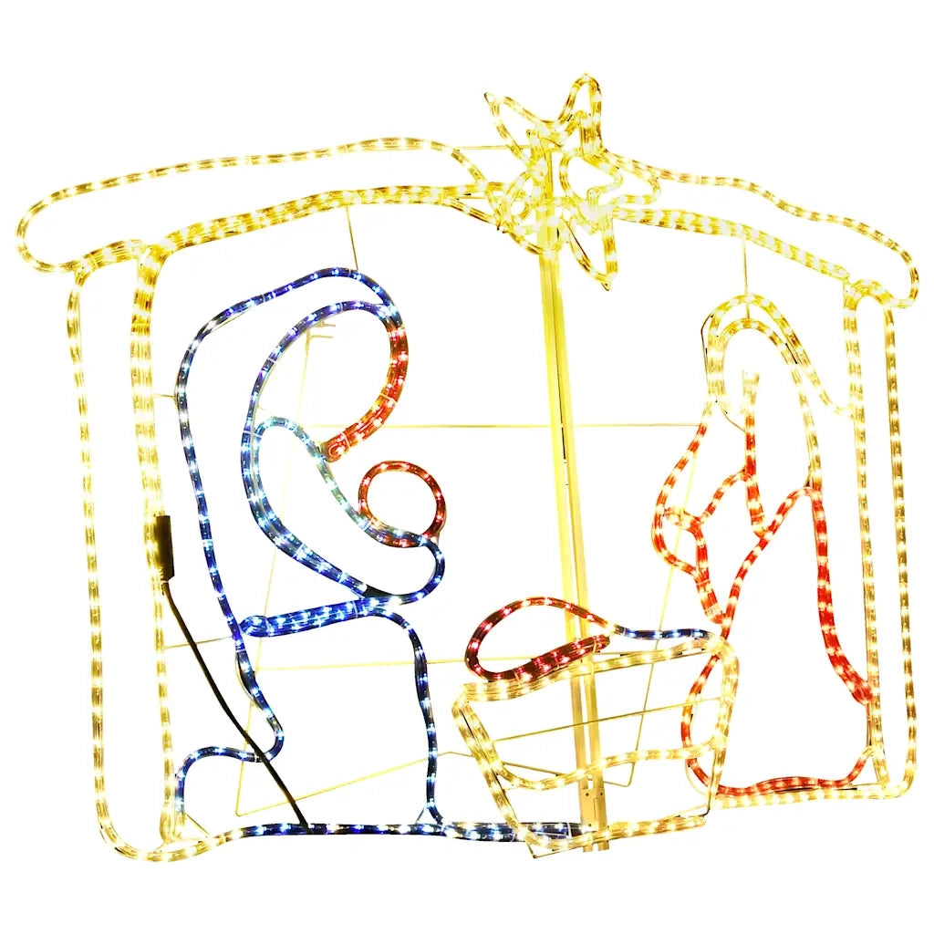 Nativit¨¤ Decorazione di Natale-Decorazioni natalizie 240 LED 116x41x87 cm