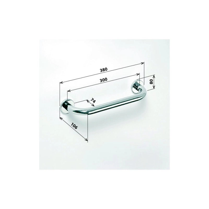 Maniglione doccia HELP 300 bianco 38x8x10,6cm