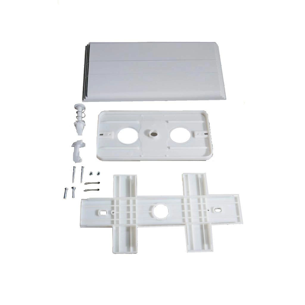 Placca bianca serie elite eurogarda completa di accessori 300001 Kariba