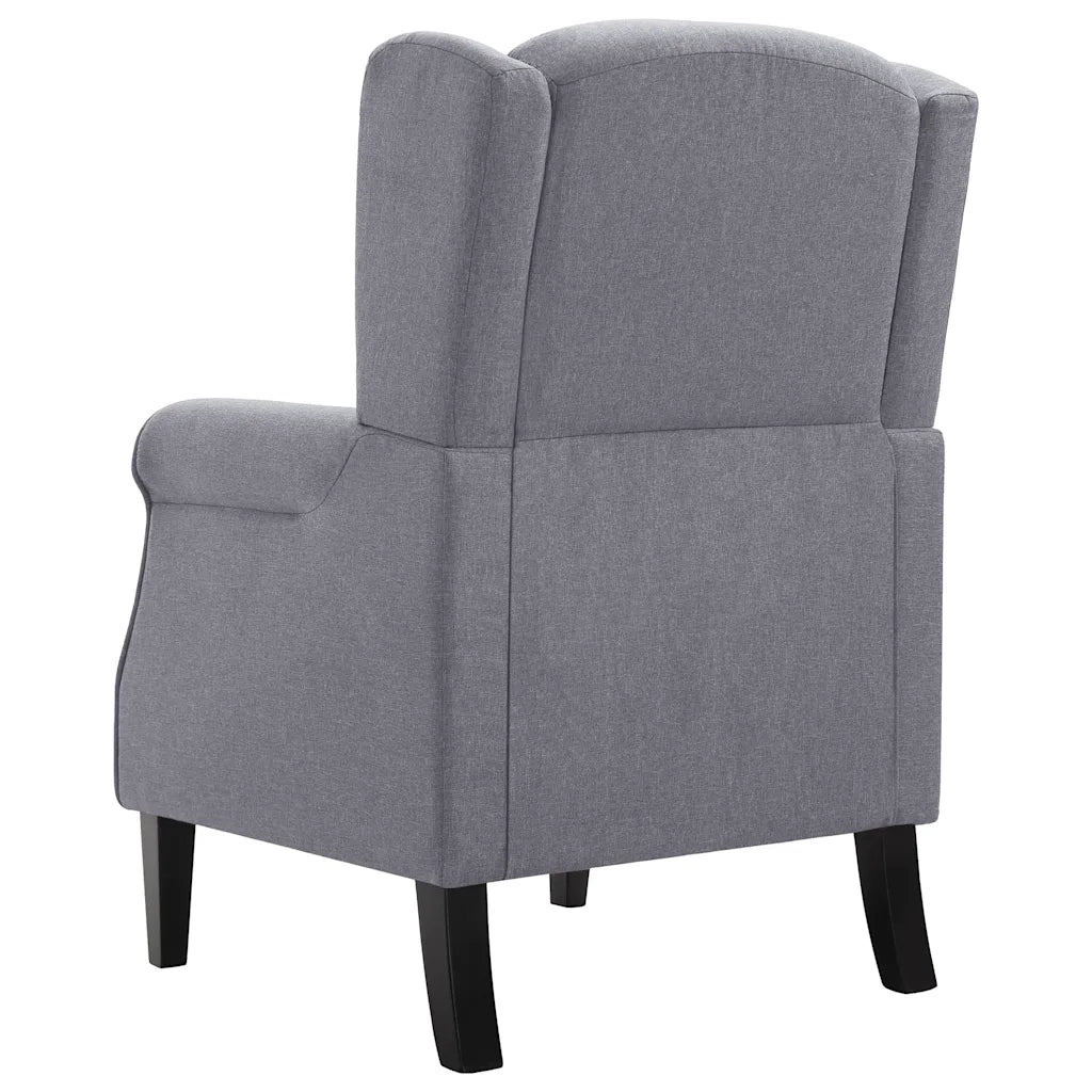 Poltrona Grigio Scuro in Tessuto 248616