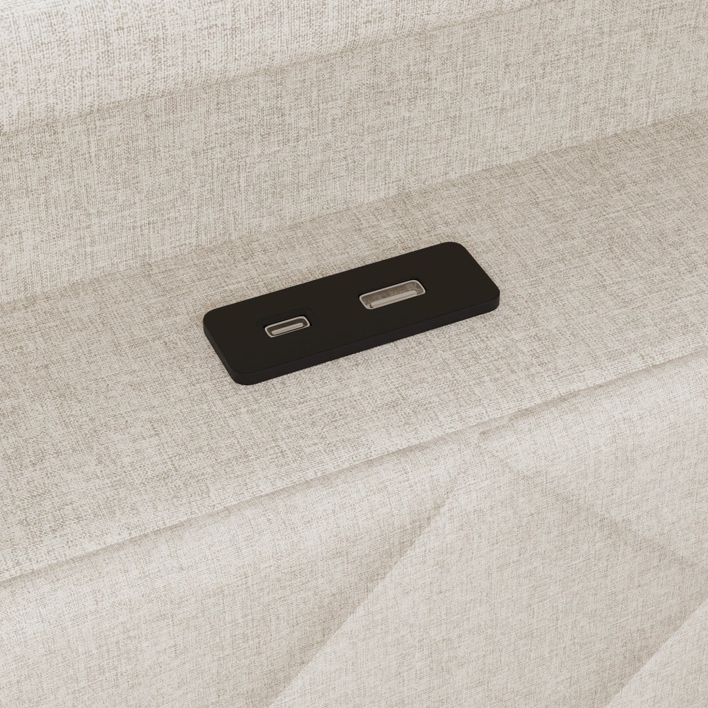 Letto contenitore beige 90x200 cm con sollevamento idraulico