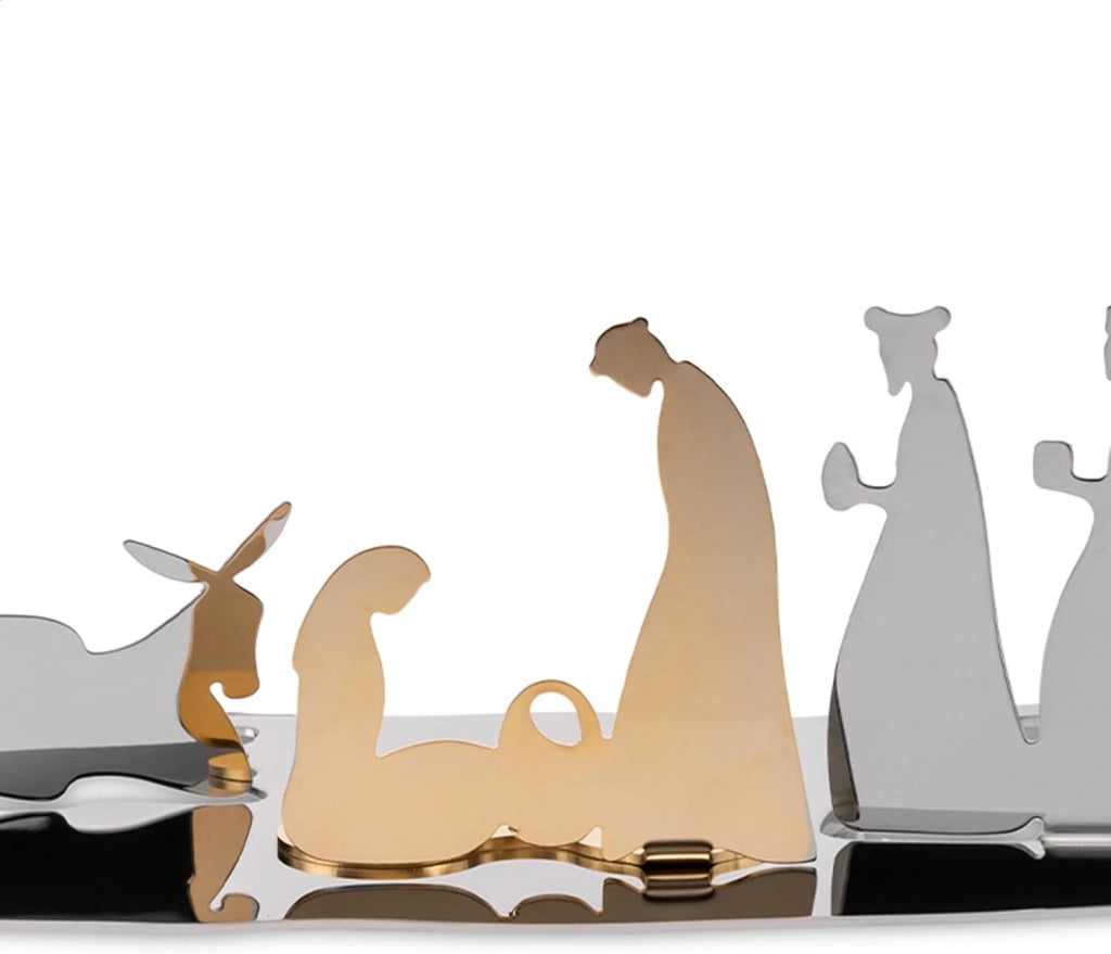 BARK CRIB, Presepe, Alessi Colore: Acciaio lucido