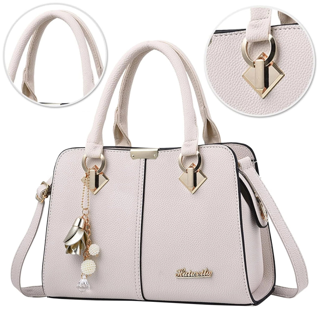 Borsa da donna a spalla in similpelle con tracolla regolabile