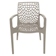 Sedia in polipropilene bianca 56,5x55xh.81