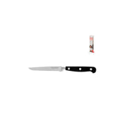 Coltello per bistecca a mezza seghettatura con manico nero
