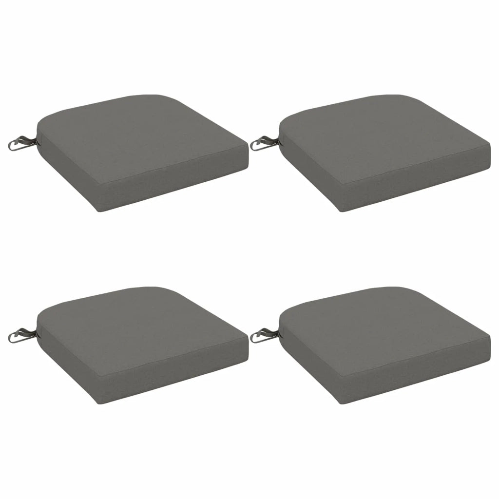 Cuscini per sedile a 4 pezzi SOEST 4 pz 100% Poliestere Grigio 945186