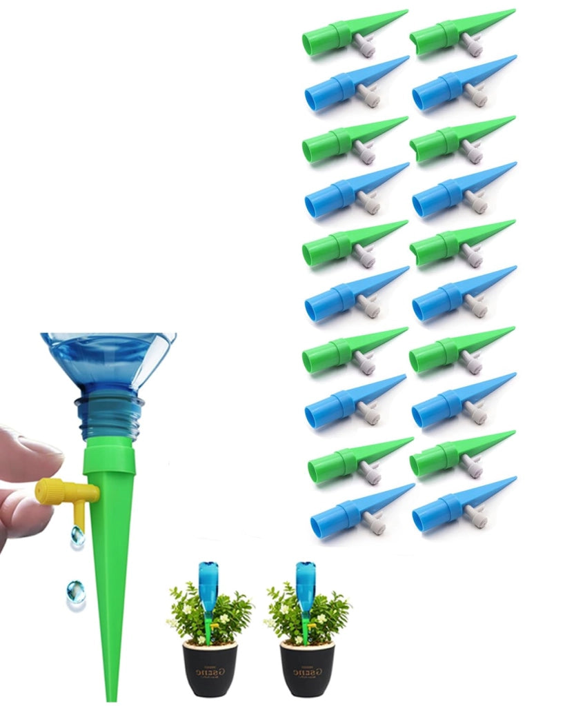 Kit di irrigazione, composto da 20 elementi, con valvola regolabile, per piante