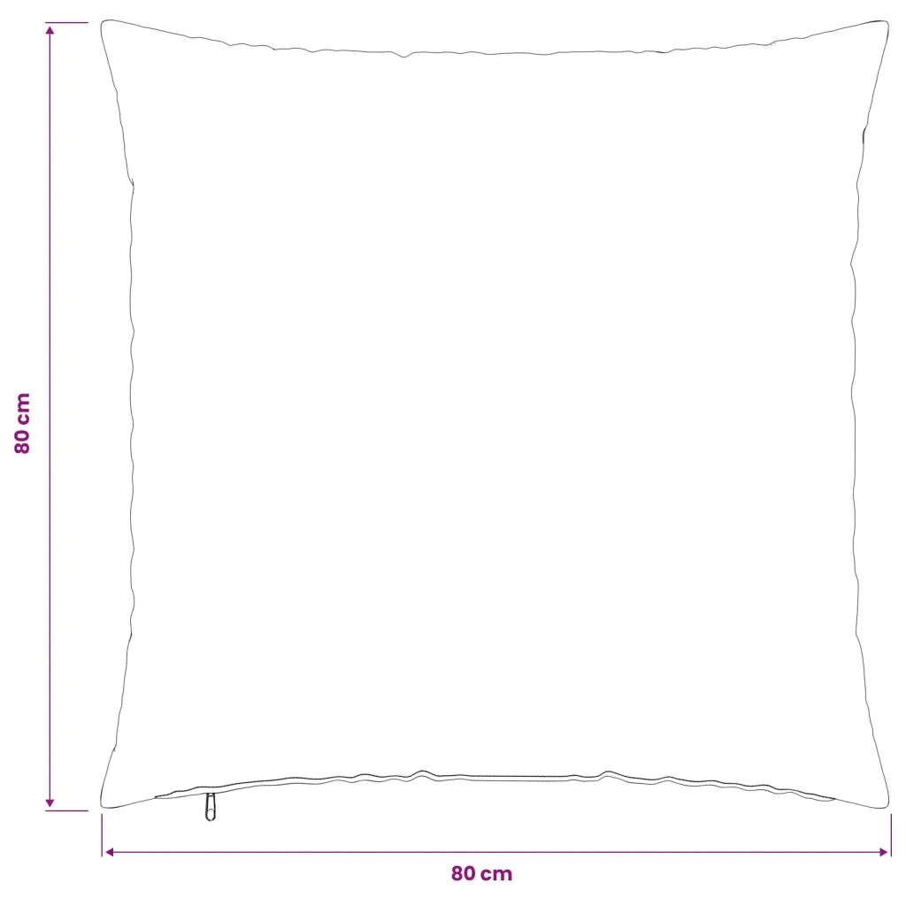 Federa 6 pz HEERLEN Giallo Chiaro 80 x 80 cm Tessuto 913510