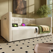 Divano letto singolo 90x200 cm con contenitore idraulico