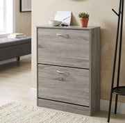 Scarpiera con 2 ante in Legno cm 60x24x80 - GARY