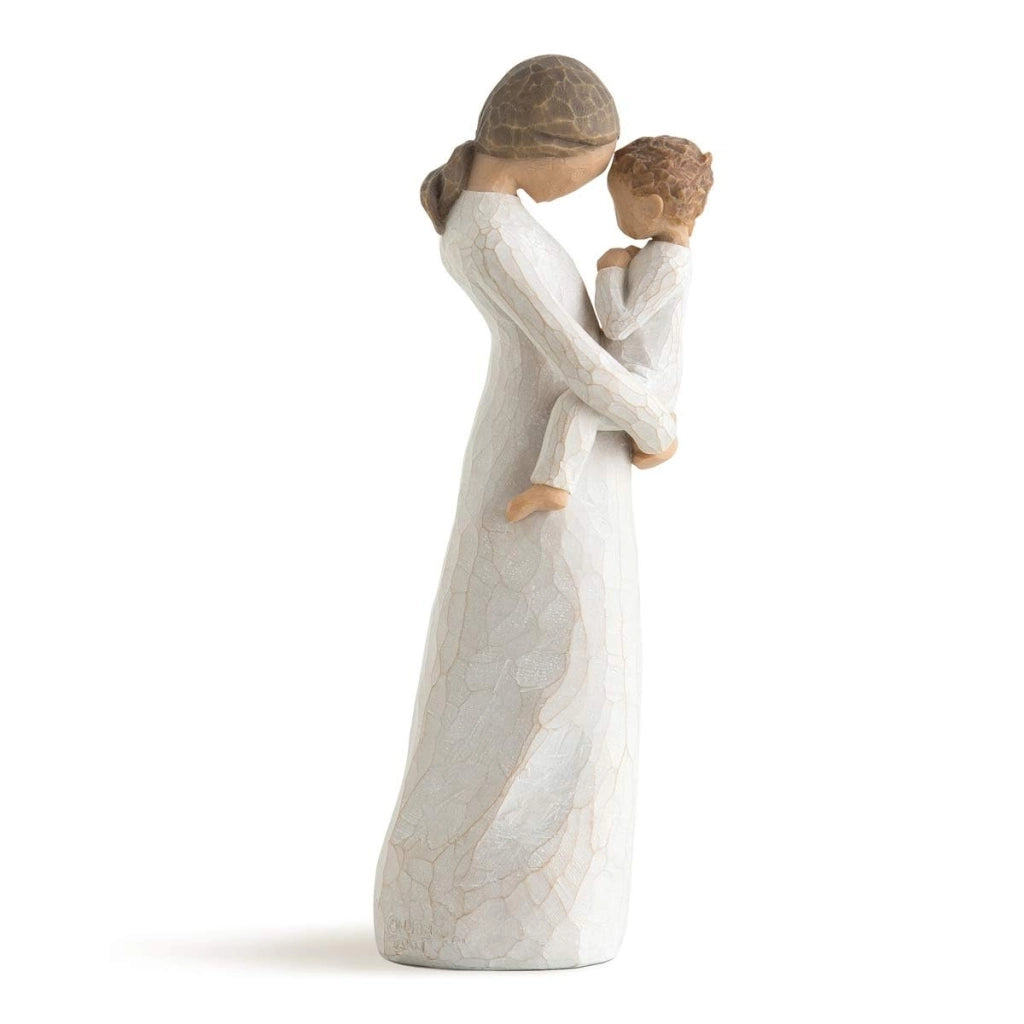 "Figur Tenderness", 20 cm, dipinta a mano, resina, rappresentazione di una madre e un bambino