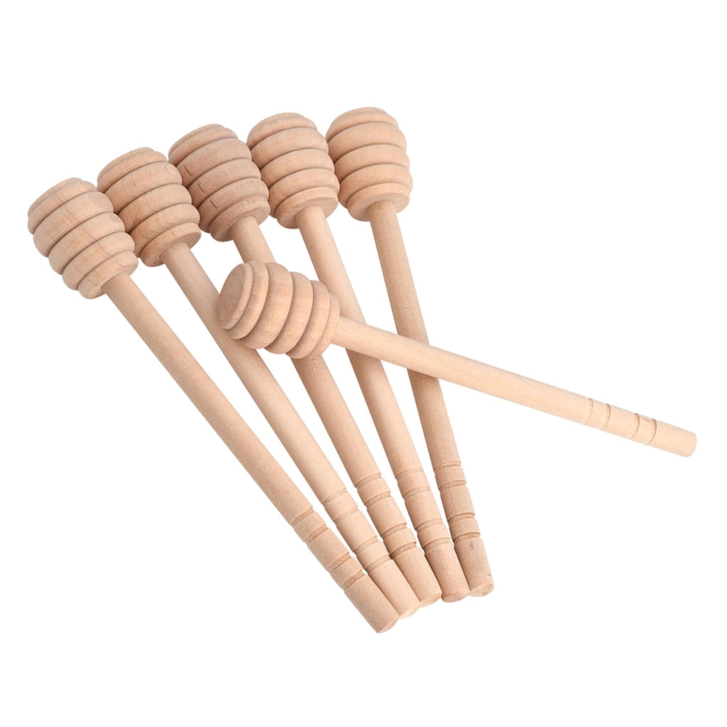 50 cucchiaini di legno per miele, 16 cm, ideali per mescolare miele e sciroppi