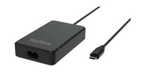 Nilox caricabatteria per notebook/tablet/smartphone 100w gan usb-c - NXPDCGAN100W