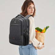 Zaino per portatile in tessuto Oxford con presa USB