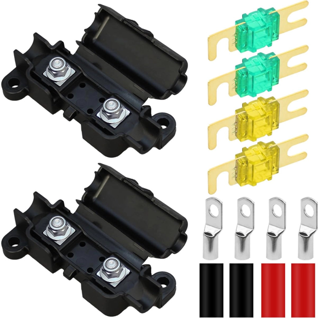Supporto fusibile inline da 12V, 20A/30A, confezione da 2 pezzi