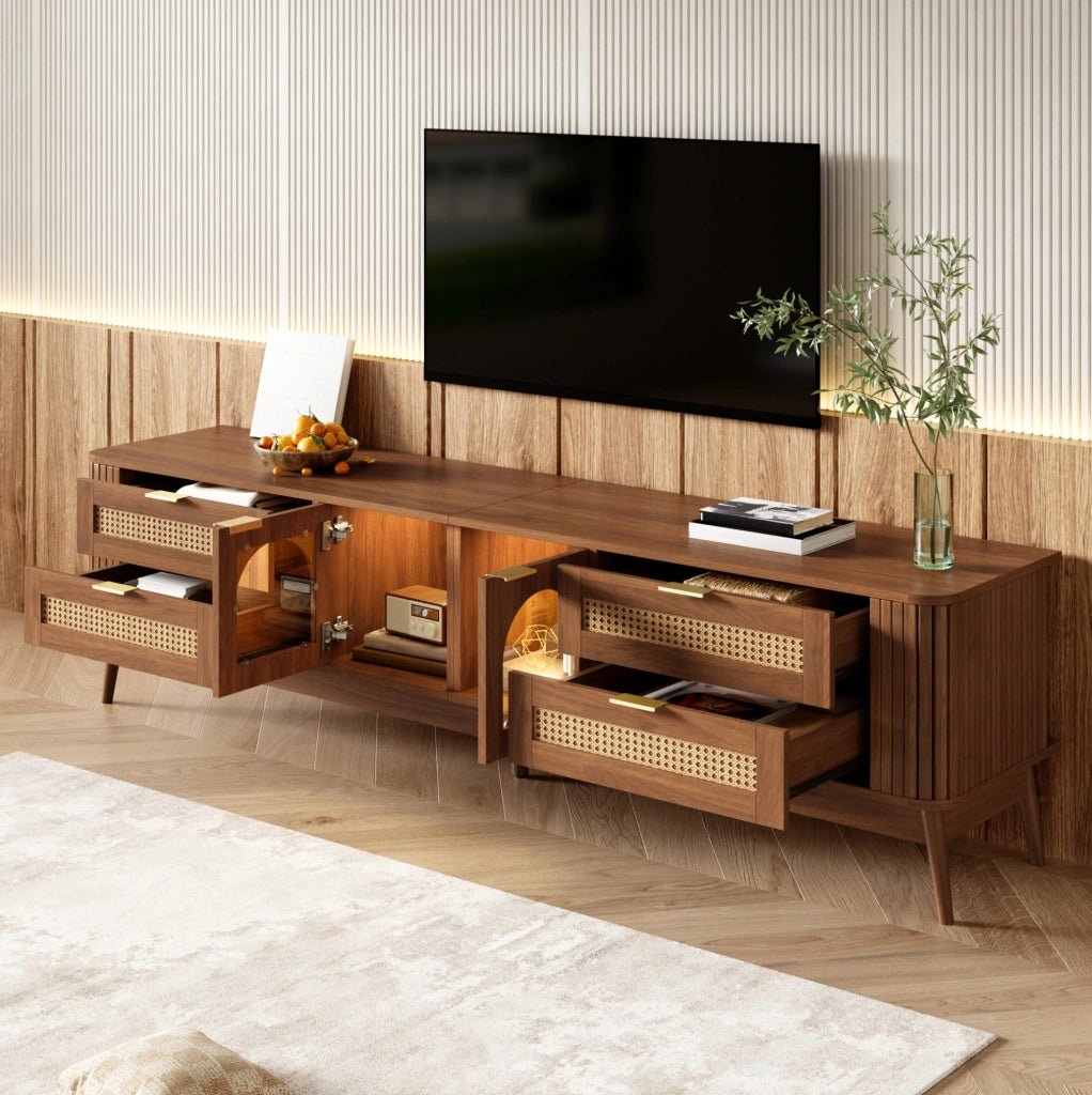 Divano modulare 2 posti in ciniglia beige 223x83,8x73,6 cm con 2 cuscini