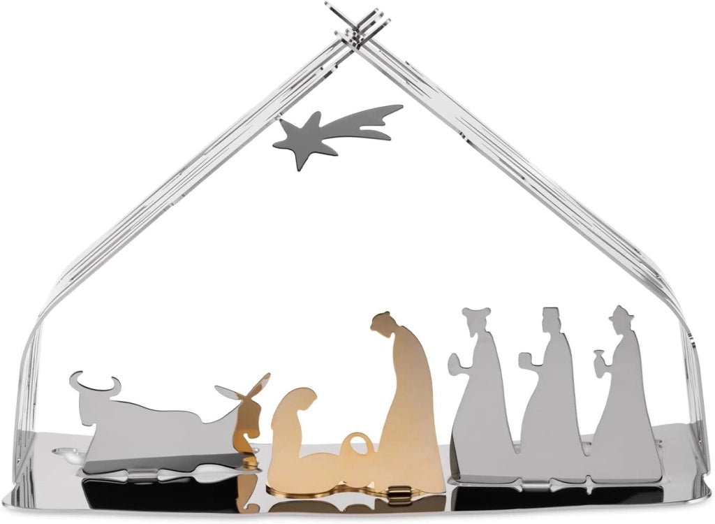 BARK CRIB, Presepe, Alessi Colore: Acciaio lucido