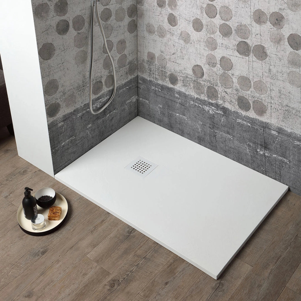 Piatto doccia 120x70 in resina bianco