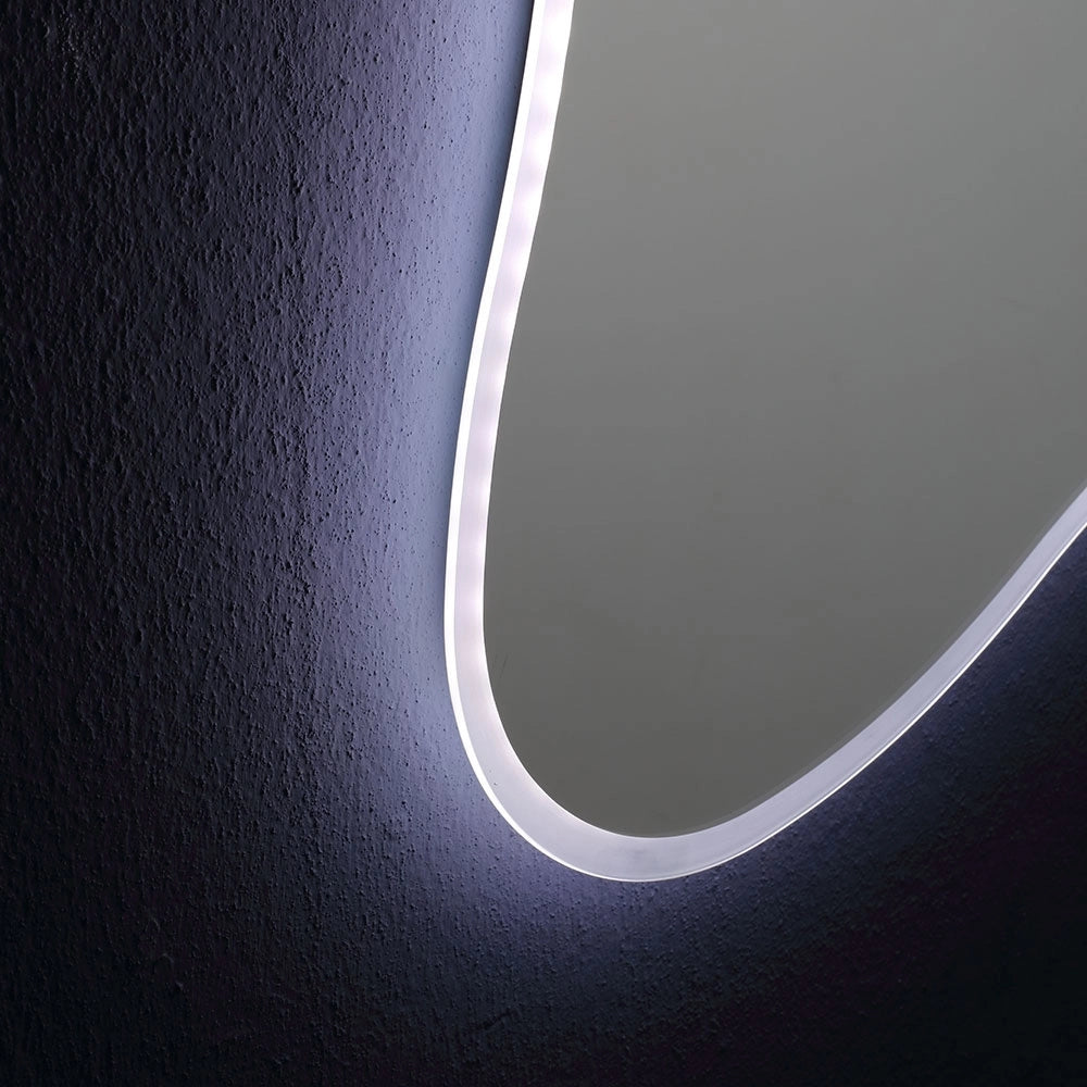 Specchio sagomato 120x90 con cornice led