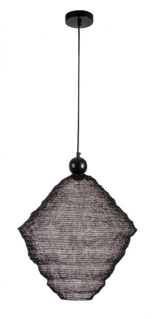 Lampadario Metallo Nero Moderno da Interno - DARIO