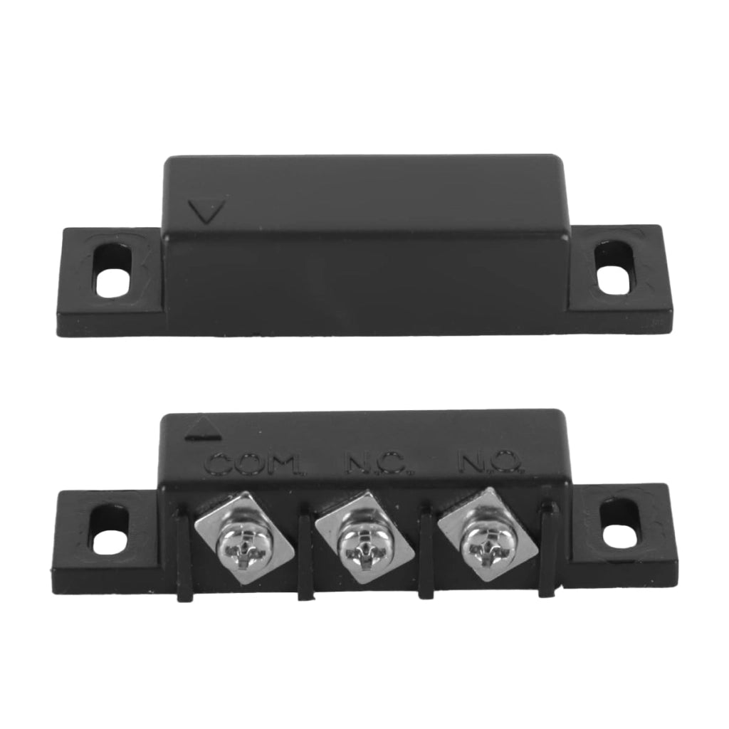 Interruttore magnetico per porte, a contatto normalmente aperto/chiuso, 12-100V, nero