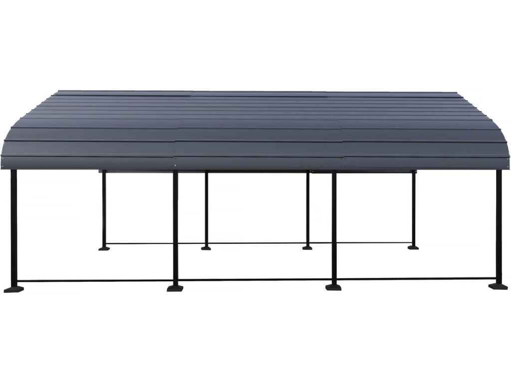 Carport in metallo "Phoenix" - 13,5 m² - Grigio