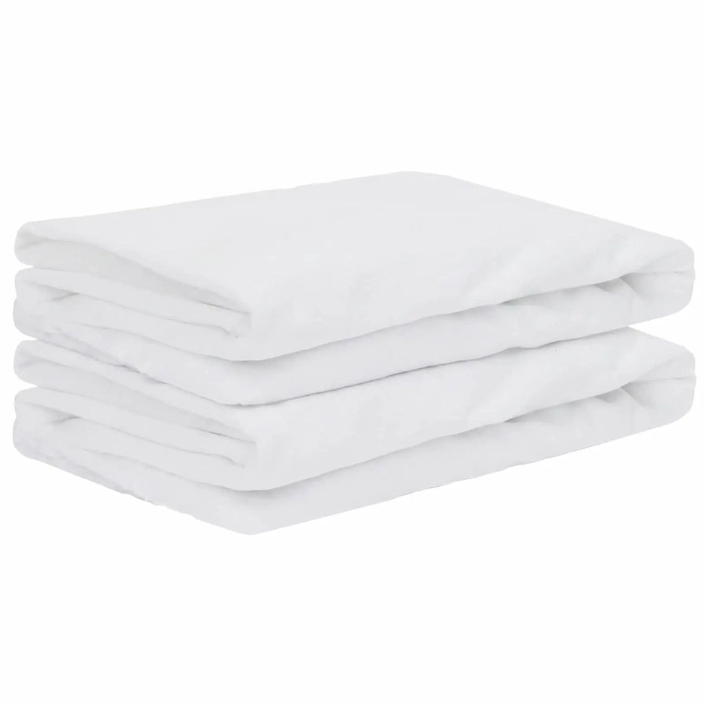 Protector per materassi 2 pz 120 x 220 cm Impermeabile Bianco 42056734