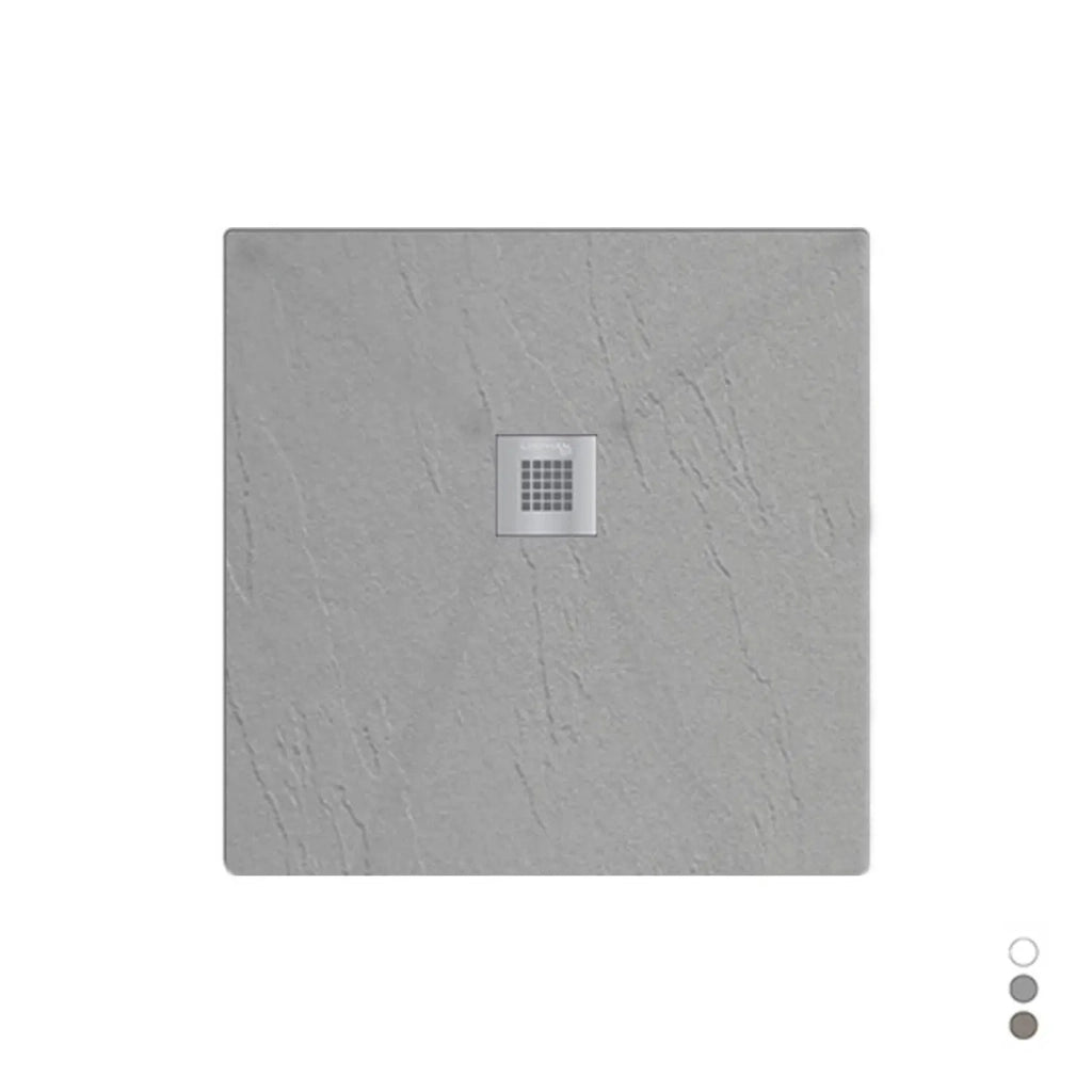 Piatto doccia quadrato in cemento - 90x90 cm