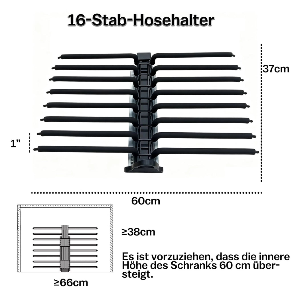 Appendipantaloni estraibile con 16 bracci