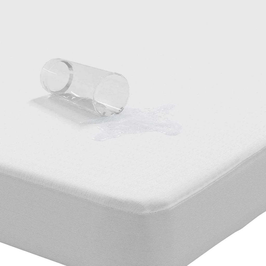 Protector per materassi 2 pz 160 x 220 cm Impermeabile Bianco 42056736