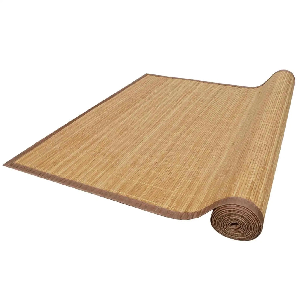Tappeto Rettangolare in Bambù Marrone 120 x 180 cm 241339