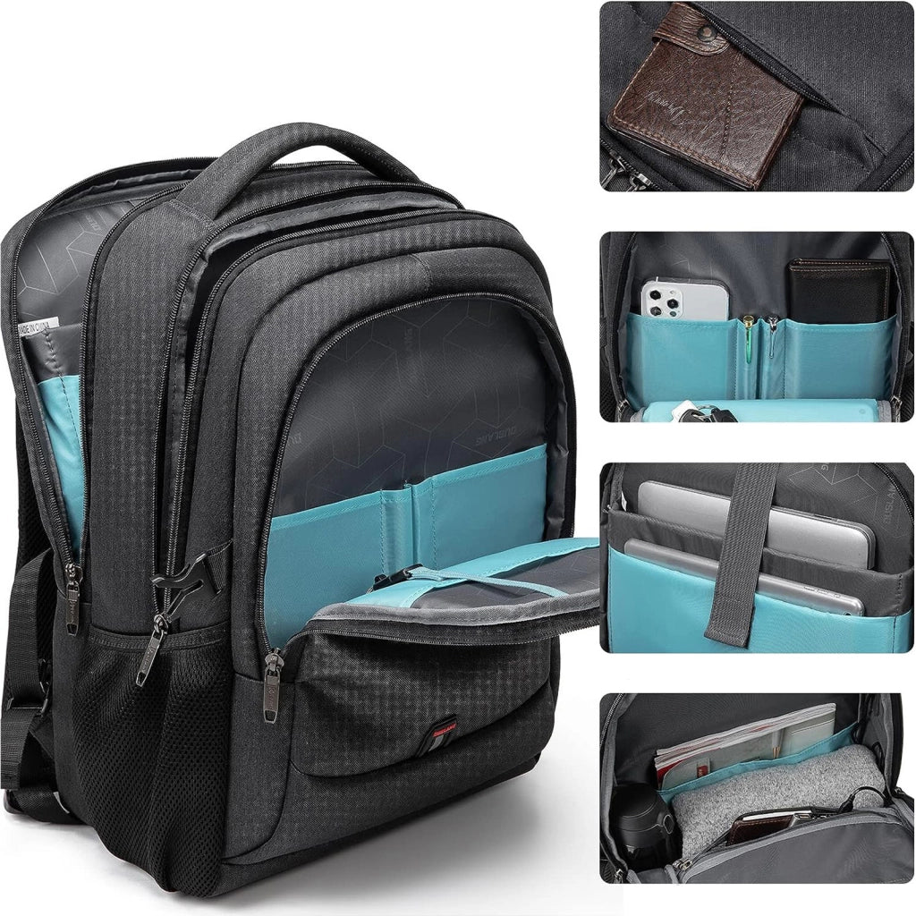 Zaino per portatile in tessuto Oxford con presa USB