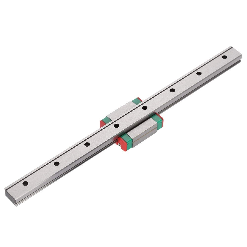 Guida lineare da 12 mm + blocco scorrevole, lunghezza 200 mm