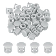 32 tappi in gomma plastica, grigi chiari, da 7 mm, per tubi e mobili