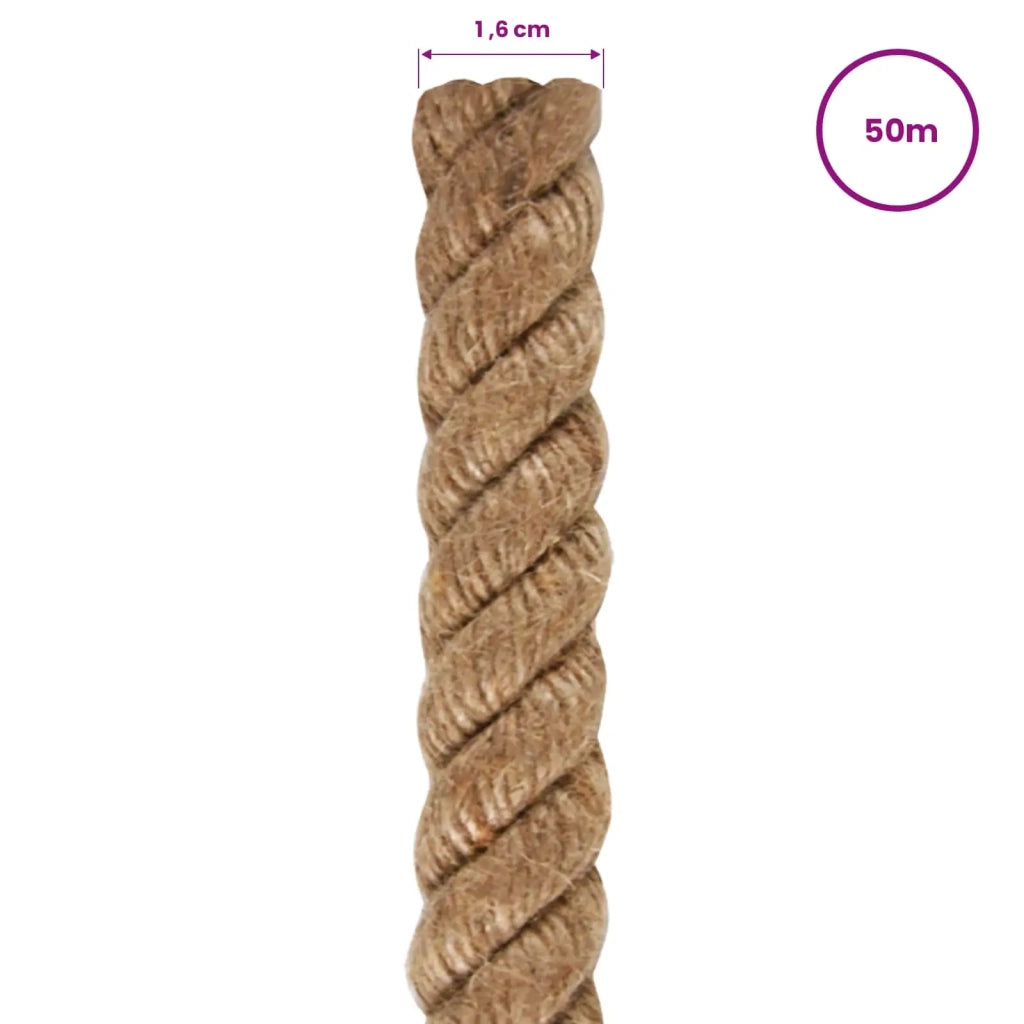 Corda in Juta Lunga 50 m Spessa 16 mm 153762