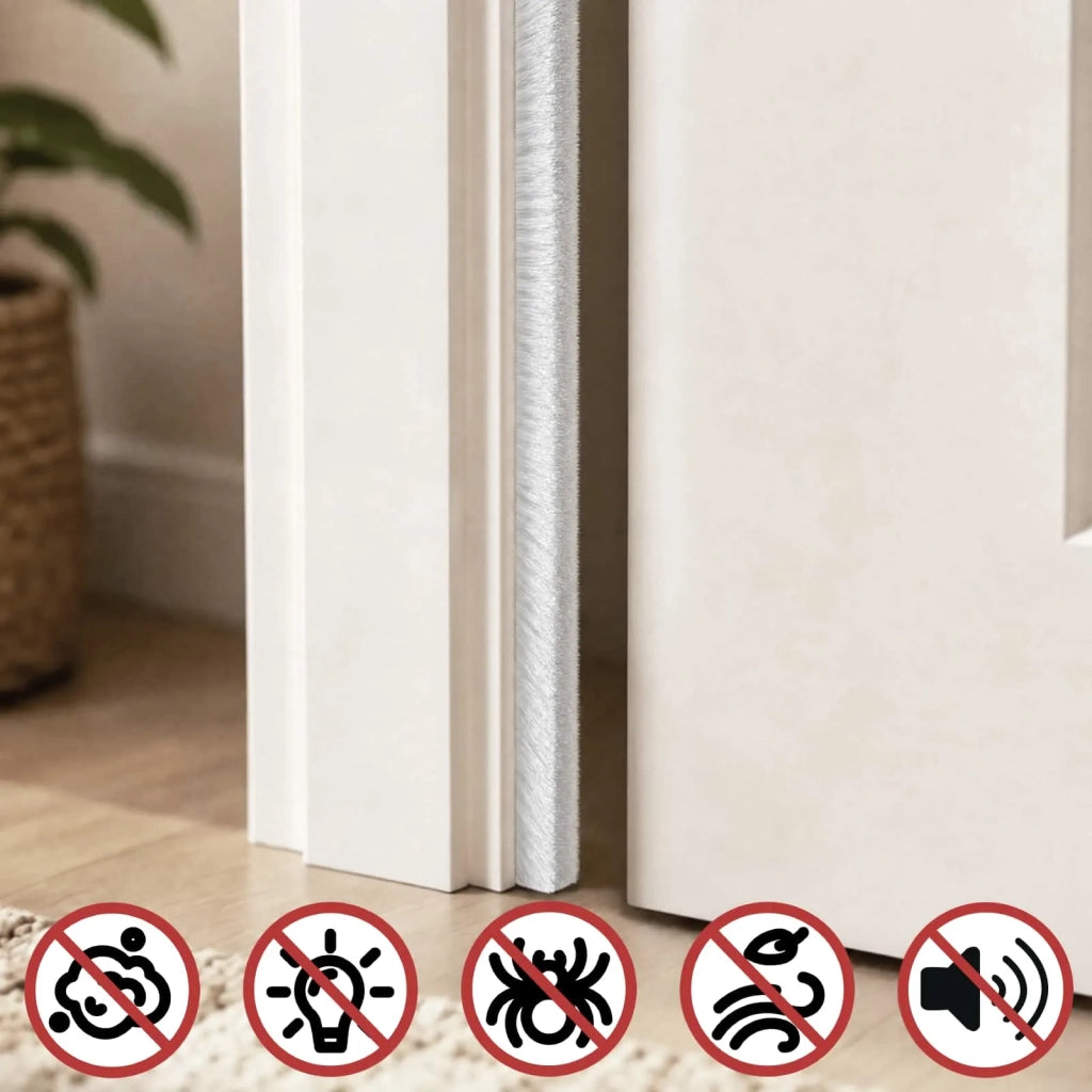 Guarnizione a spazzola autoadesiva 25 m PP Bianco 42045178