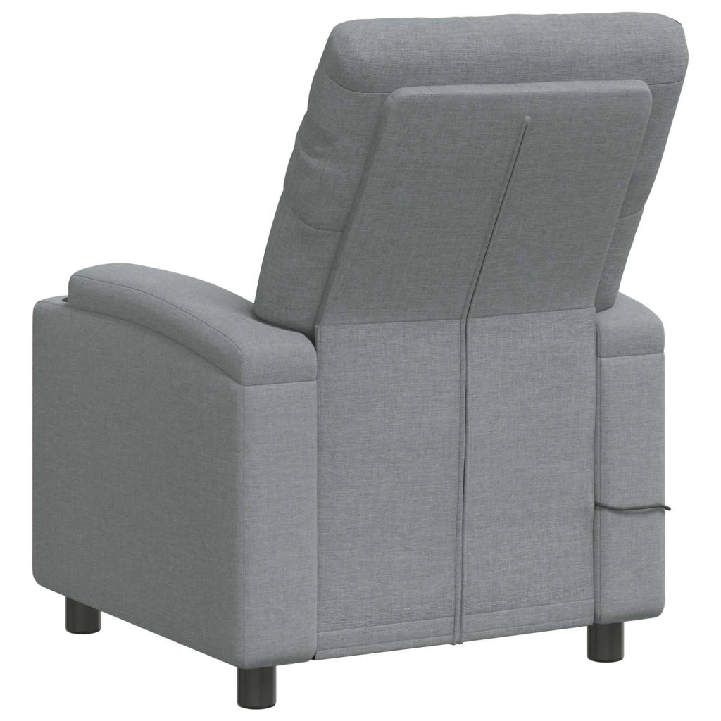 Poltrona massaggiante reclinabile Grigio Chiaro 42051236