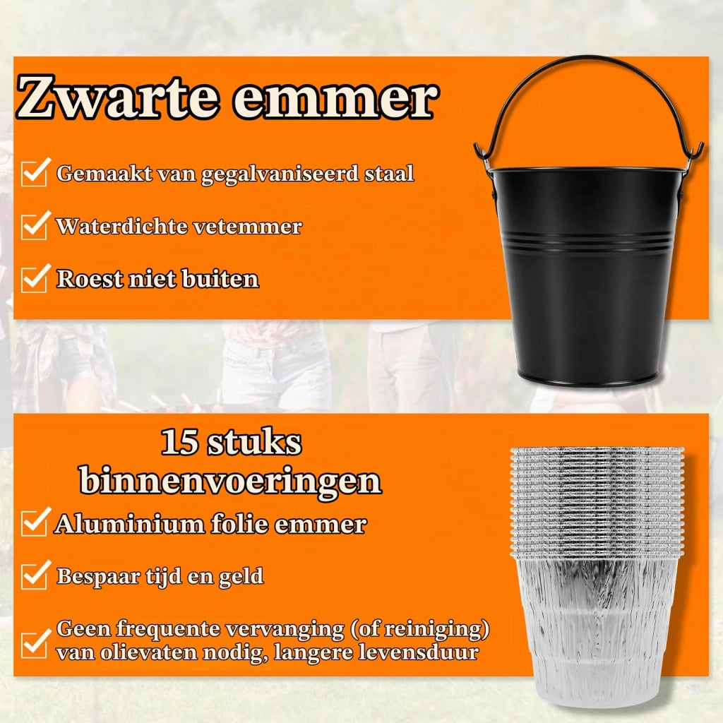 Set di 15 inserti Vetemmer, dimensioni 14,3 cm, lega di ferro