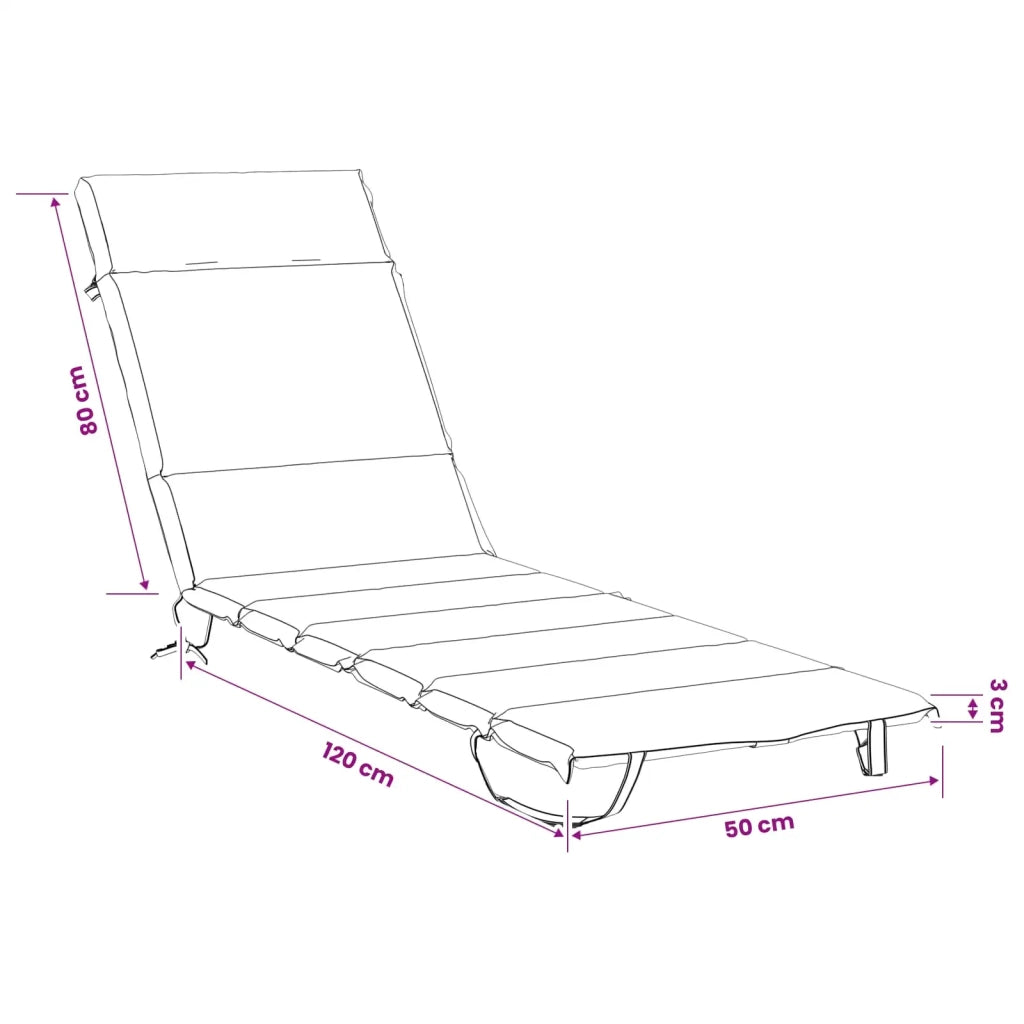 Cuscino per Lettino GEMERT 100% Poliestere Grigio 948452