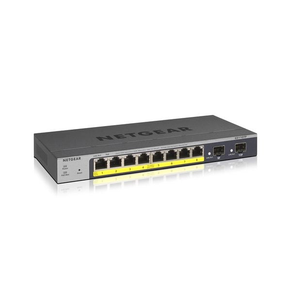 Netgear gs110tp gestito l2/l3/l4 gigabit ethernet (10/100/1000) supporto power over ethernet (poe) grigio - GS110TP-300EUS