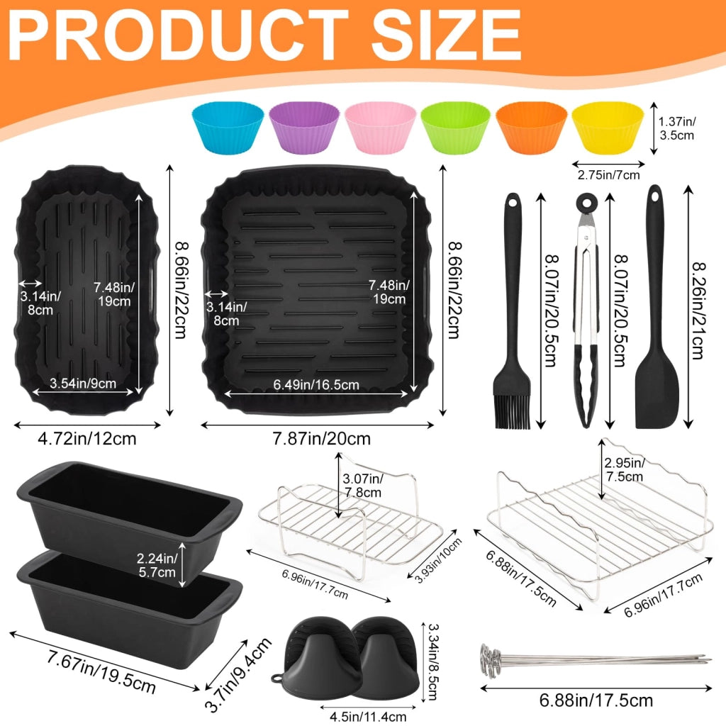 Accessori per friggitrice ad aria, compatibili con la serie Philips Dual Basket 3000