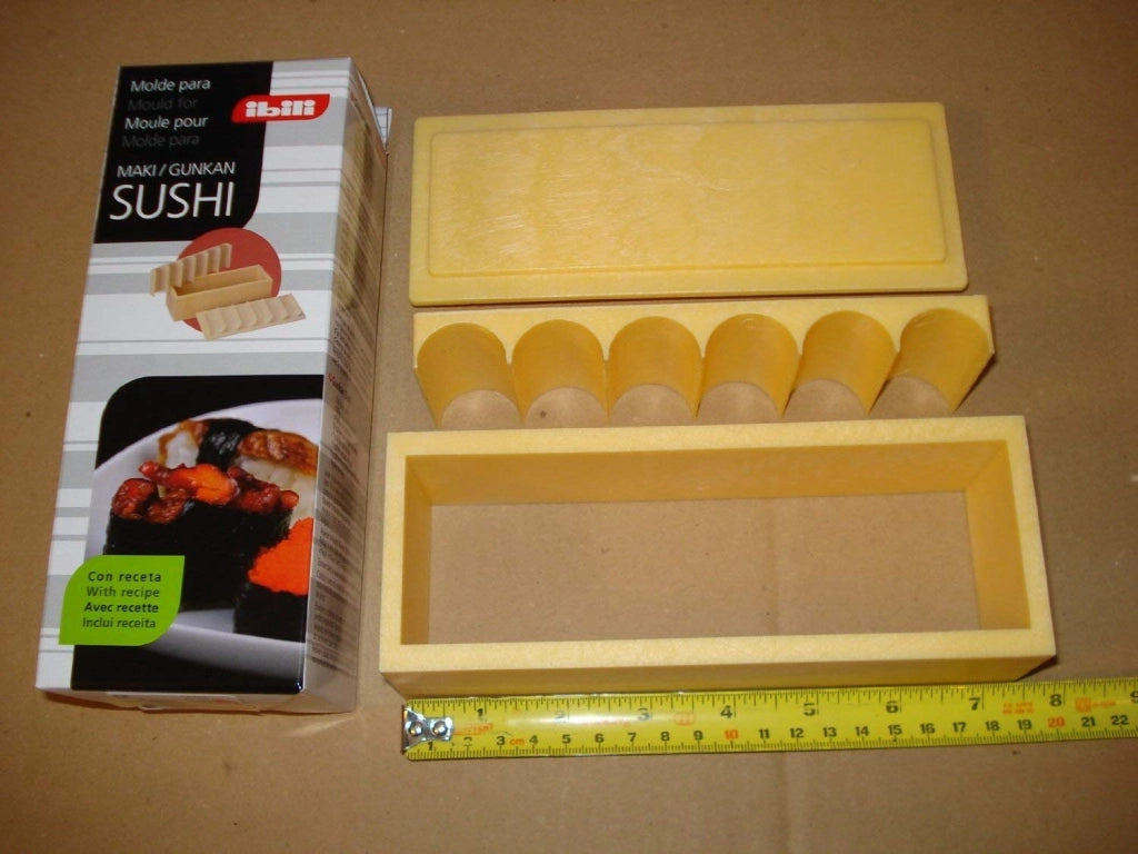 Set per sushi Onigiri, beige, 12x10x7 cm, plastica